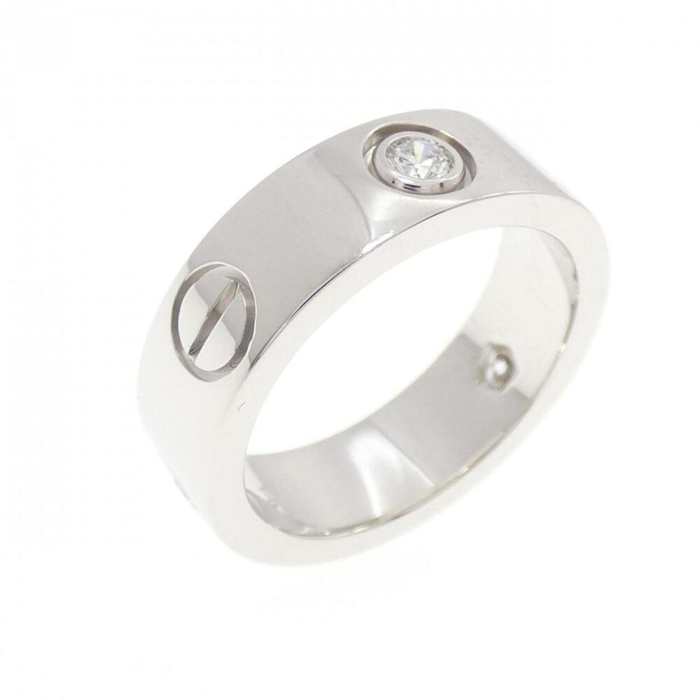 CARTIER Silver Diamond Love Ring